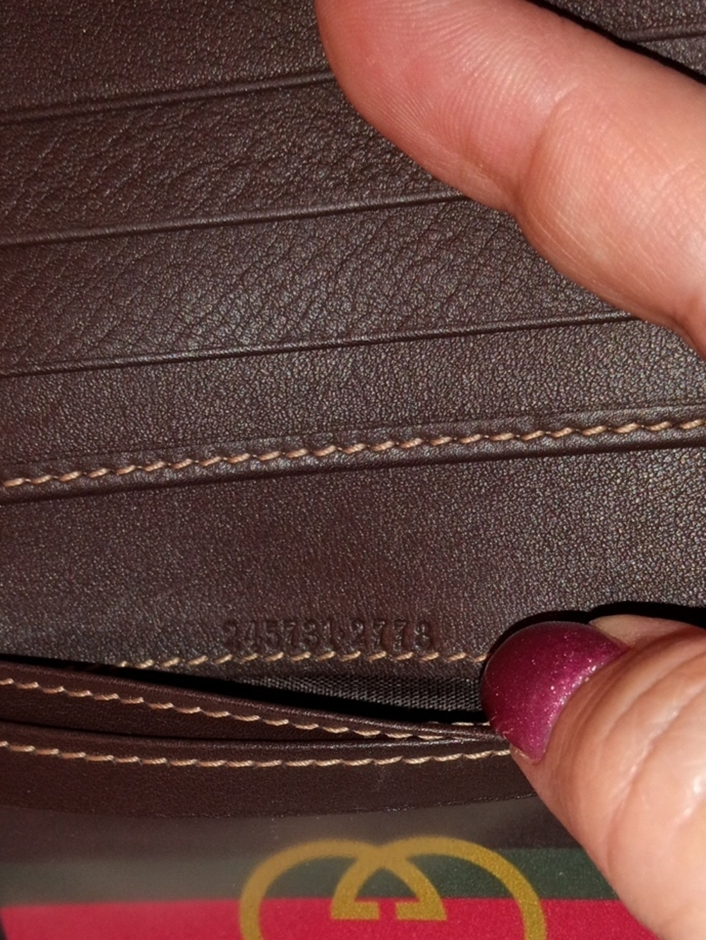 Gucci Brown GG Canvas Wallet with Gold Heart Emblem - Picture 8 of 8